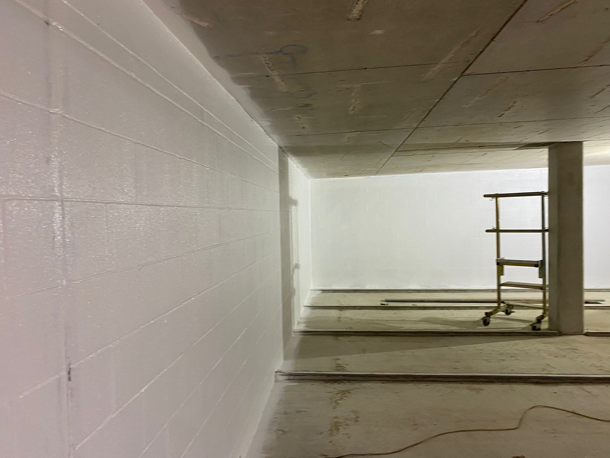 Photograph from the Airtight Coating for Durham History Centre project delivered by UCL Ltd