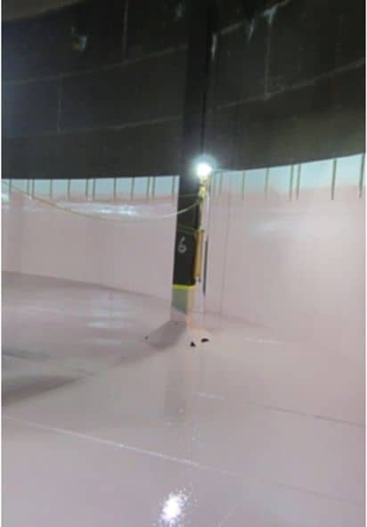 Photograph from the Epoxy Lining for Semi-Buried Fuel Tank project delivered by UCL Ltd
