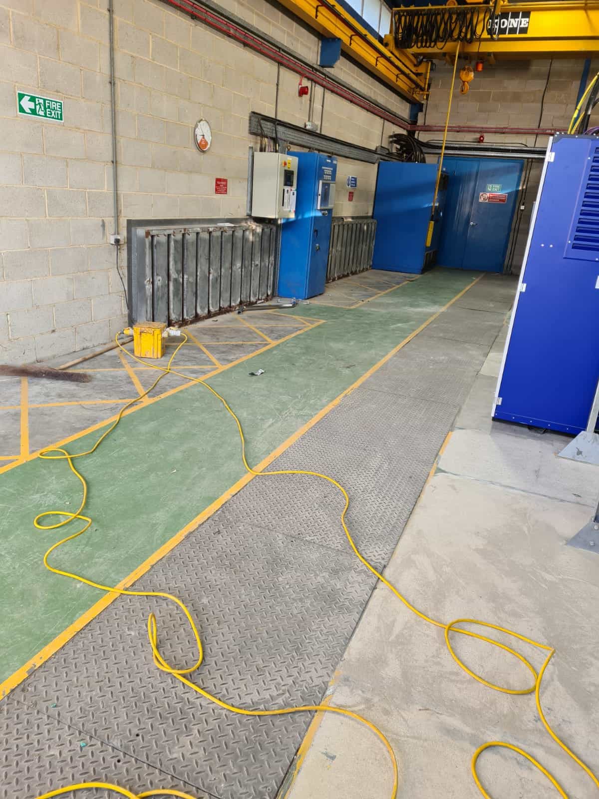 Photograph from the High-Build Epoxy Resin Floor for Blower Room project delivered by UCL Ltd