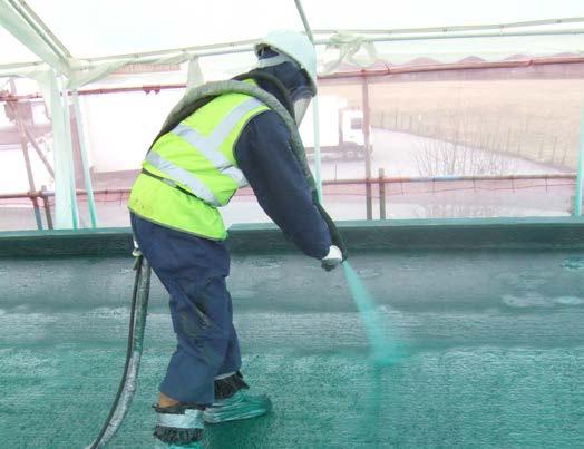 Photograph from the Reservoir Top Waterproof Membrane project delivered by UCL Ltd
